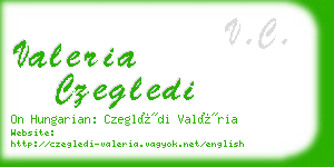 valeria czegledi business card